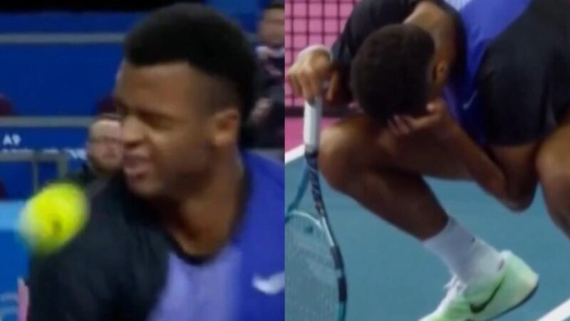 Tenista abandona partida após rebater a bola no próprio olho; veja vídeo