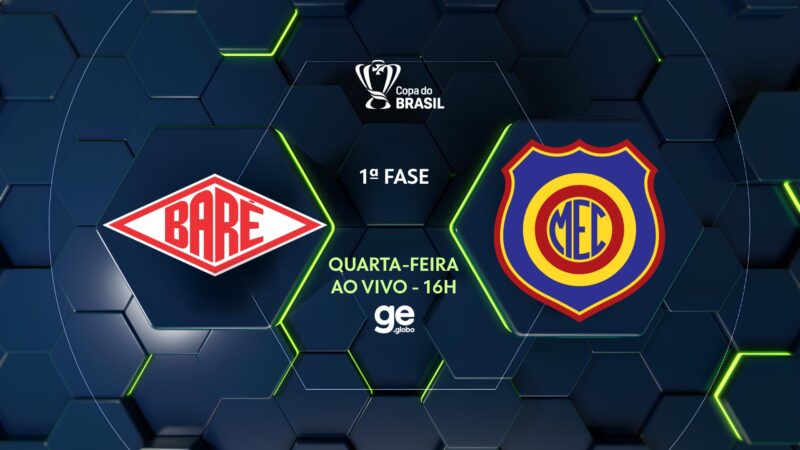 Baré x Madureira: ge transmite ao vivo com imagens partida da 1ª fase da Copa do Brasil