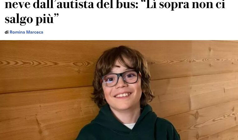 Menino de 11 anos é barrado em ônibus mais caro por causa da Olimpíada e caminha 6 km na neve ao voltar da escola na Itália