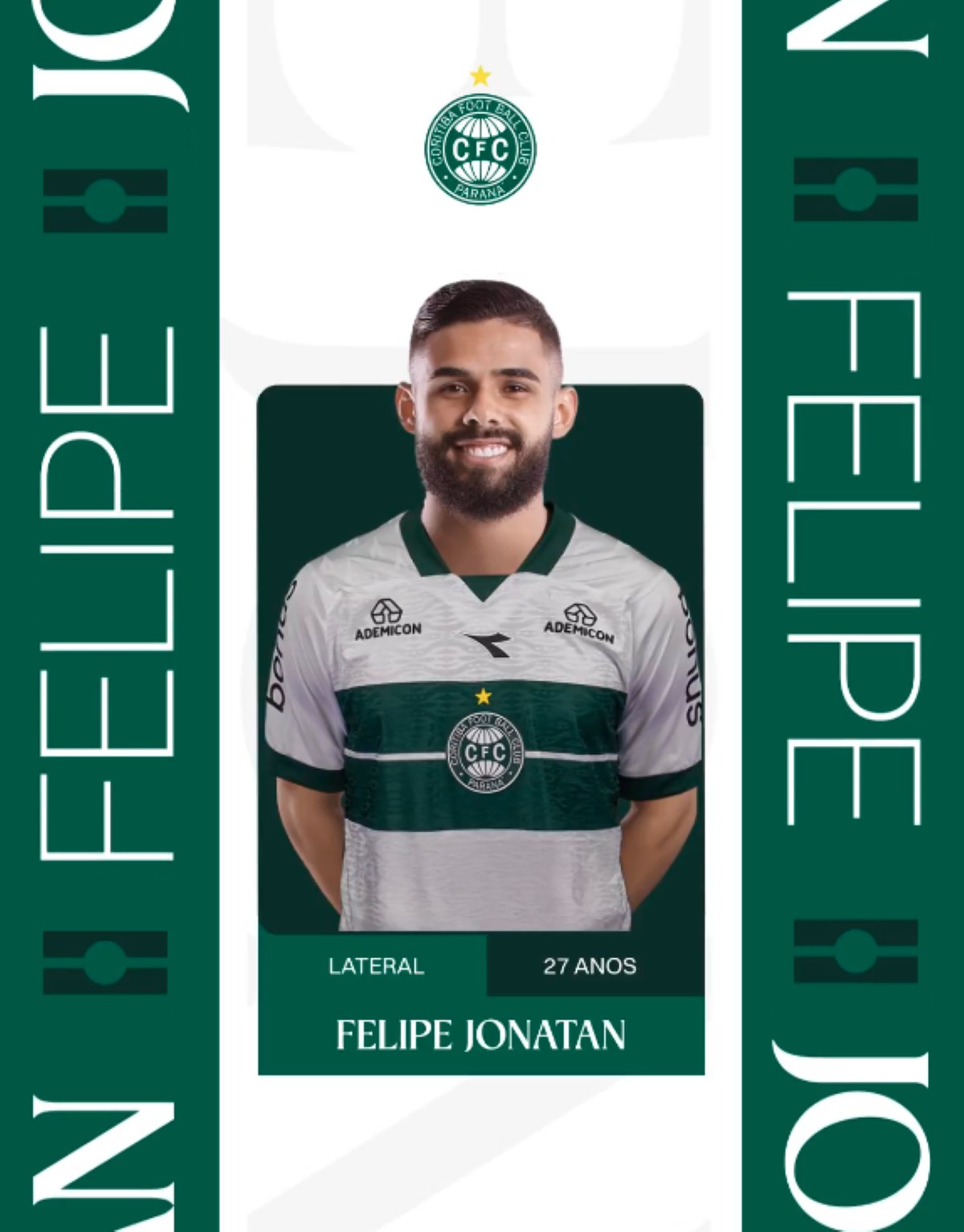 Coritiba anuncia contratação do lateral-esquerdo Felipe Jonatan