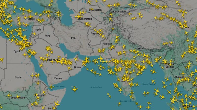 Espaço aéreo do Irã fica vazio após ataques dos EUA e Israel