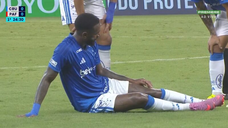 Gerson sente joelho esquerdo no Cruzeiro e vira preocupação