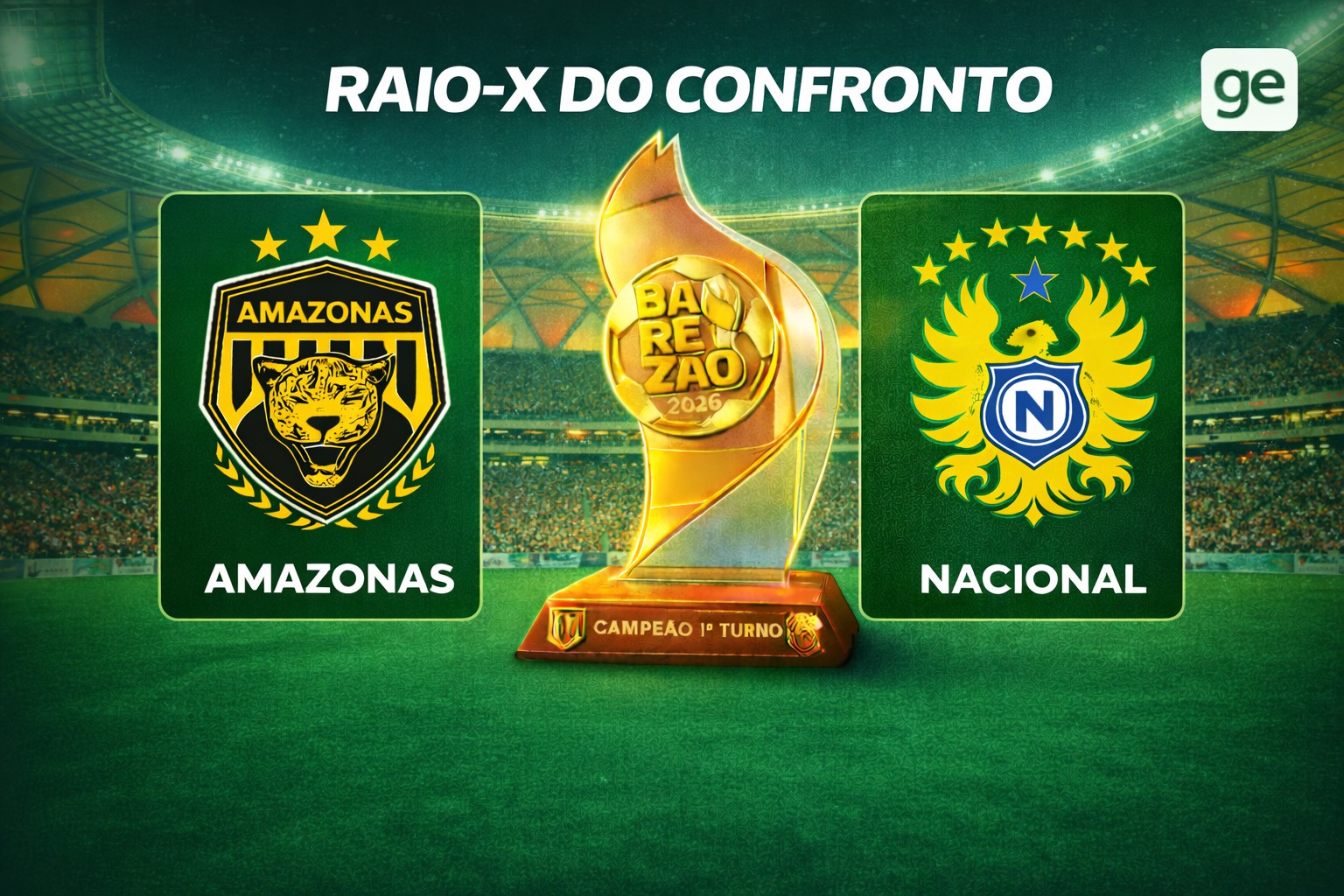 Decisão do 1º turno é reedição da final do estadual 2025; veja quem leva vantagem no confronto