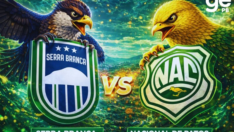 Serra Branca x Nacional de Patos: onde assistir, horário, prováveis escalações e arbitragem