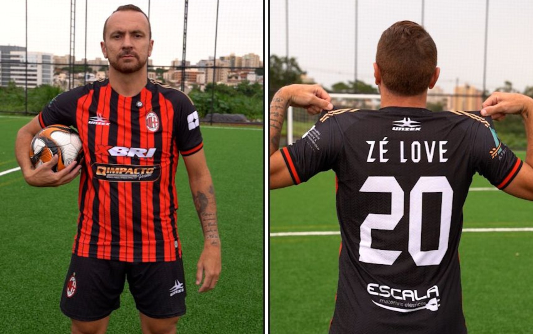 Zé Love no Milan? Ex-atacante fecha com xará de time italiano para torneio no interior de SP