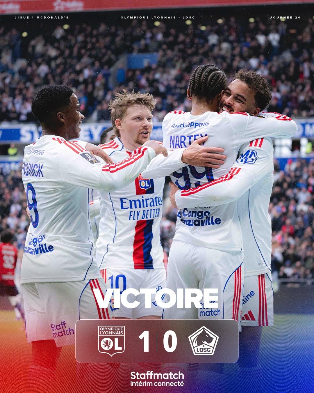 Endrick é titular, e Lyon bate o Lille e chega a 10 vitórias seguidas