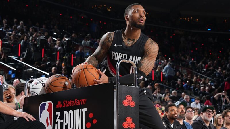 NBA: Damian Lillard vence o torneio de 3 pontos pela 3ª vez e se iguala a Larry Bird e Craig Hodges