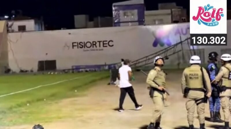 Súmula de Juazeirense x Bahia relata invasão de campo e queda de torre de iluminação do estádio