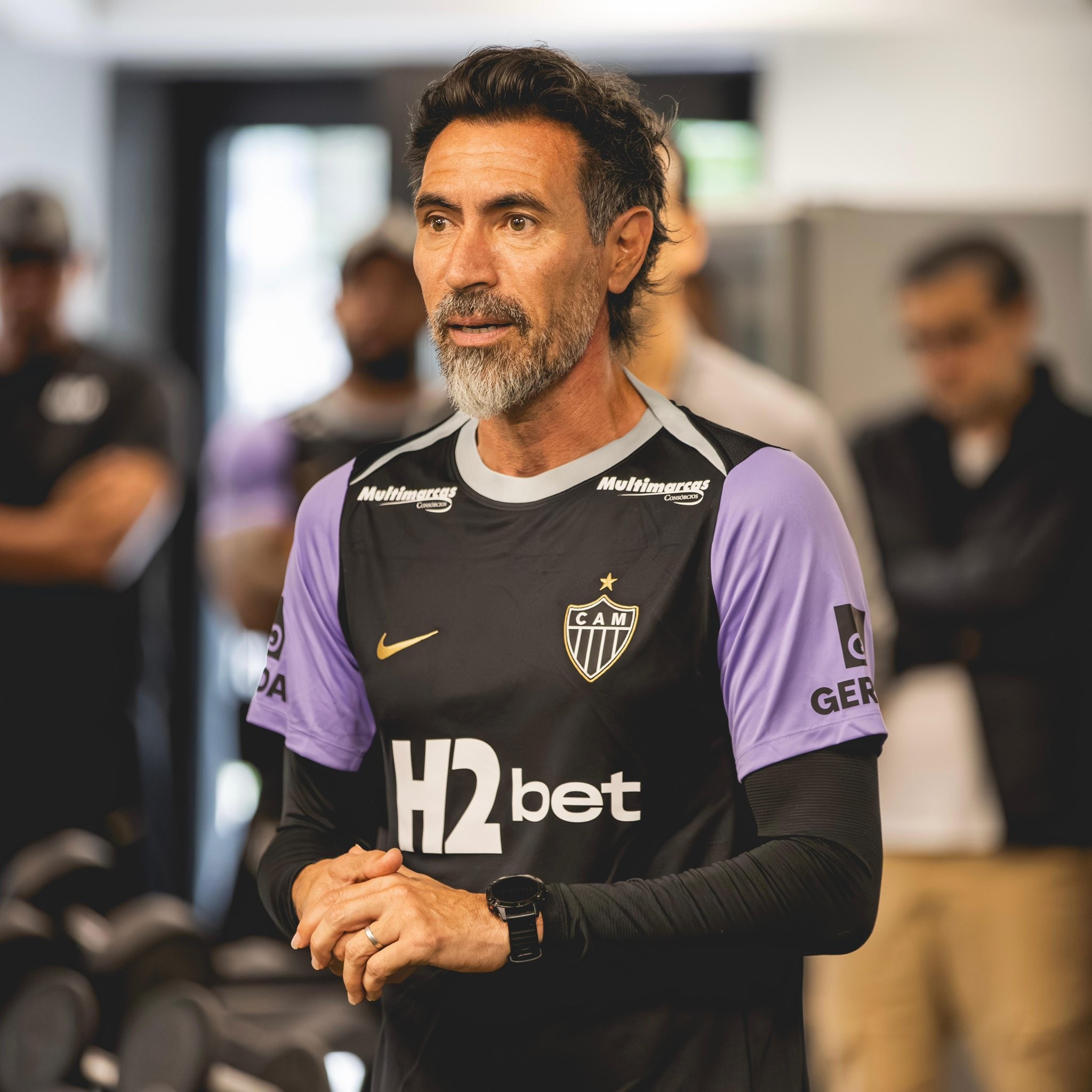 Eduardo Domínguez comanda primeiro treino pelo Atlético-MG; veja fotos