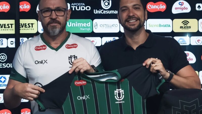 Maringá apresenta novo técnico, detalha escolha de Egert entre 17 nomes e mira reforços
