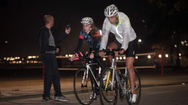 Orla de Santos volta a ter espaços exclusivos para treinos de ciclismo e pedestrianismo