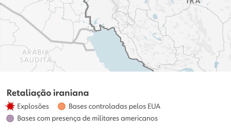 MAPA mostra cidades iranianas atacadas e locais alvos da retaliação do Irã