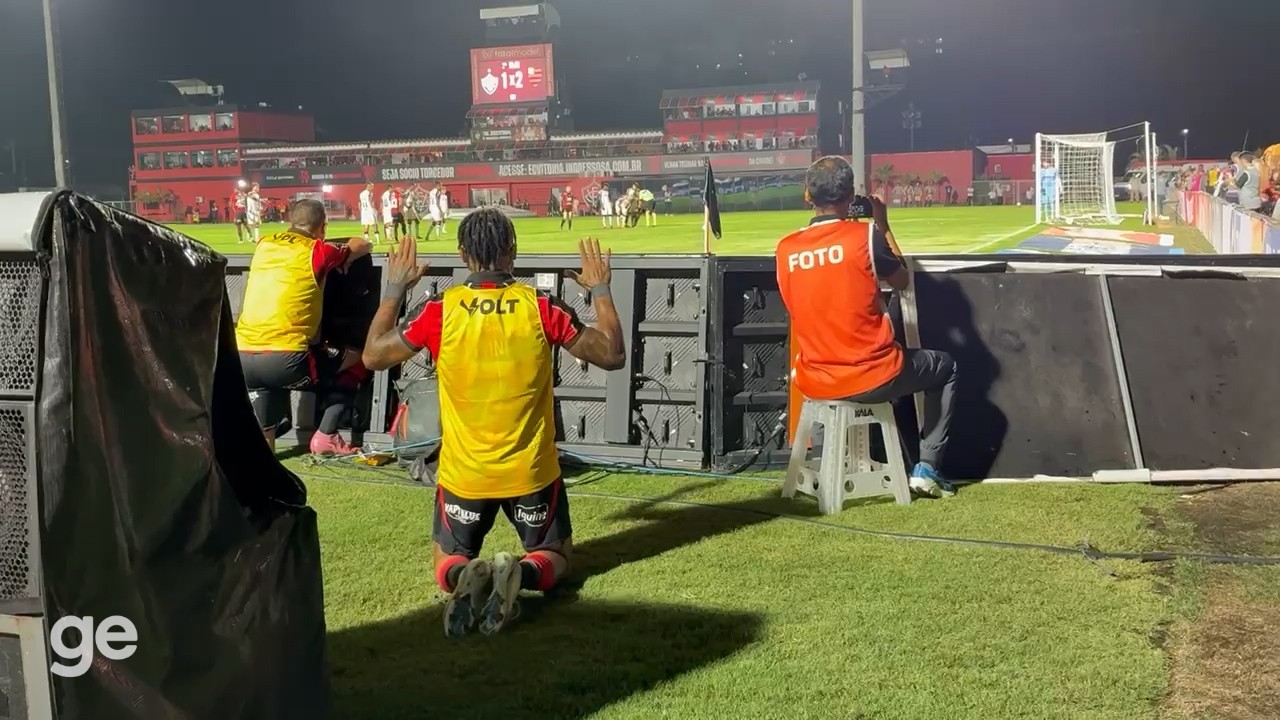 Da euforia à frustração: todos os passos e emoções da reestreia de Marinho pelo Vitória