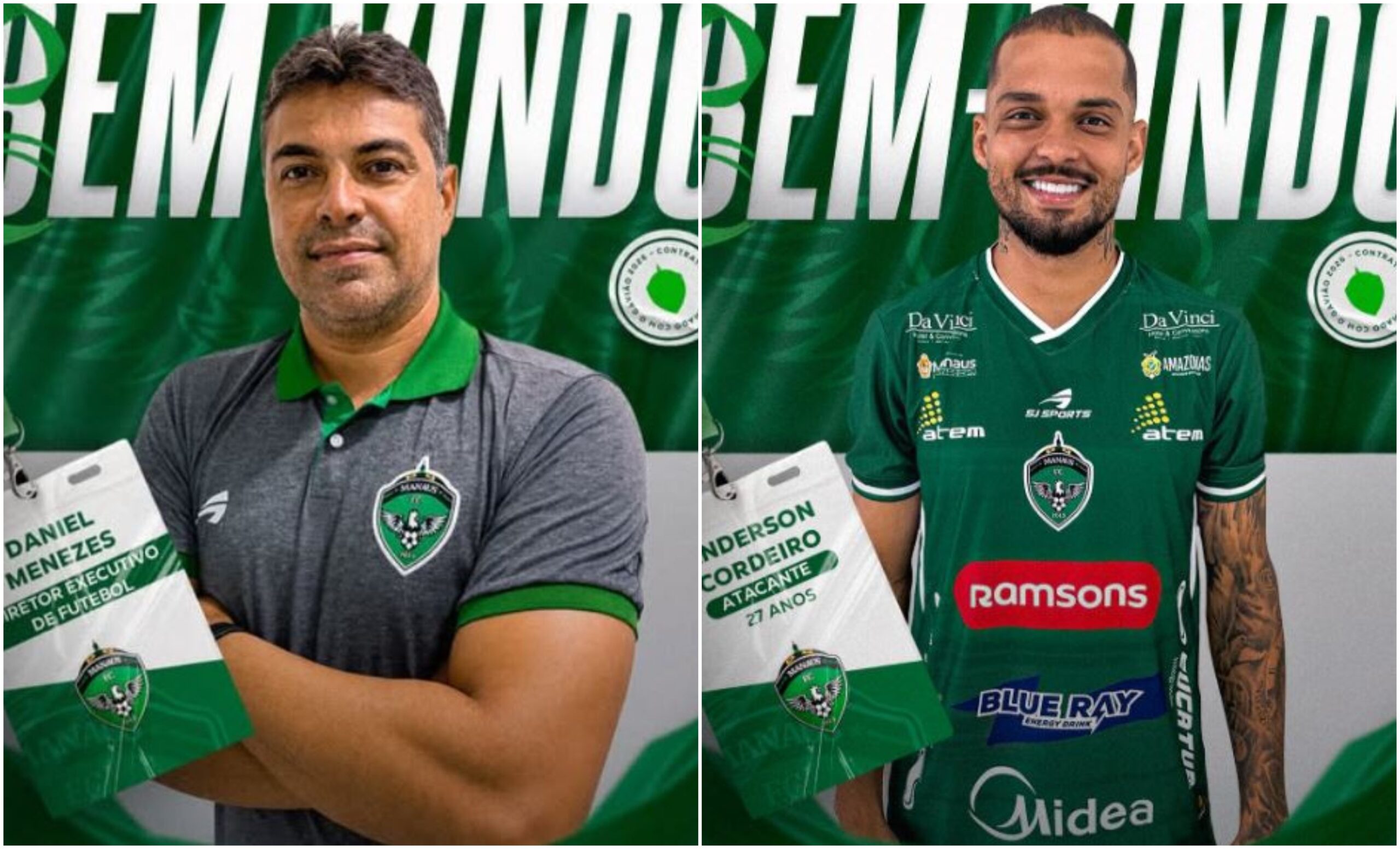 Manaus anuncia novo diretor-executivo e atacante para a sequência da temporada 2026