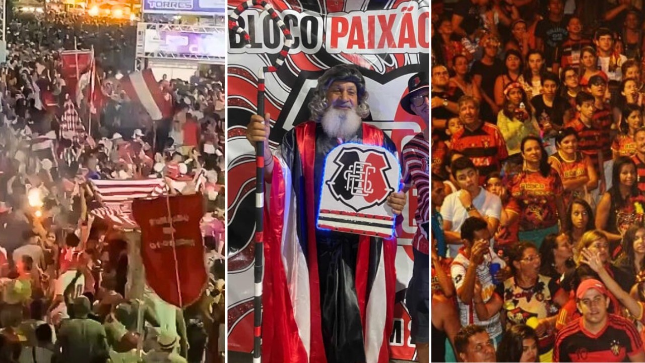 Rivalidade entre torcidas embala blocos de carnaval no interior de Pernambuco