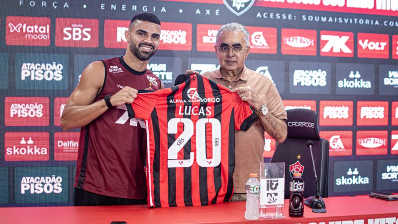 Apresentado no Vitória, Lucas Silva se diz “corajoso” para ser titular: “Gosto de driblar, ir para cima”