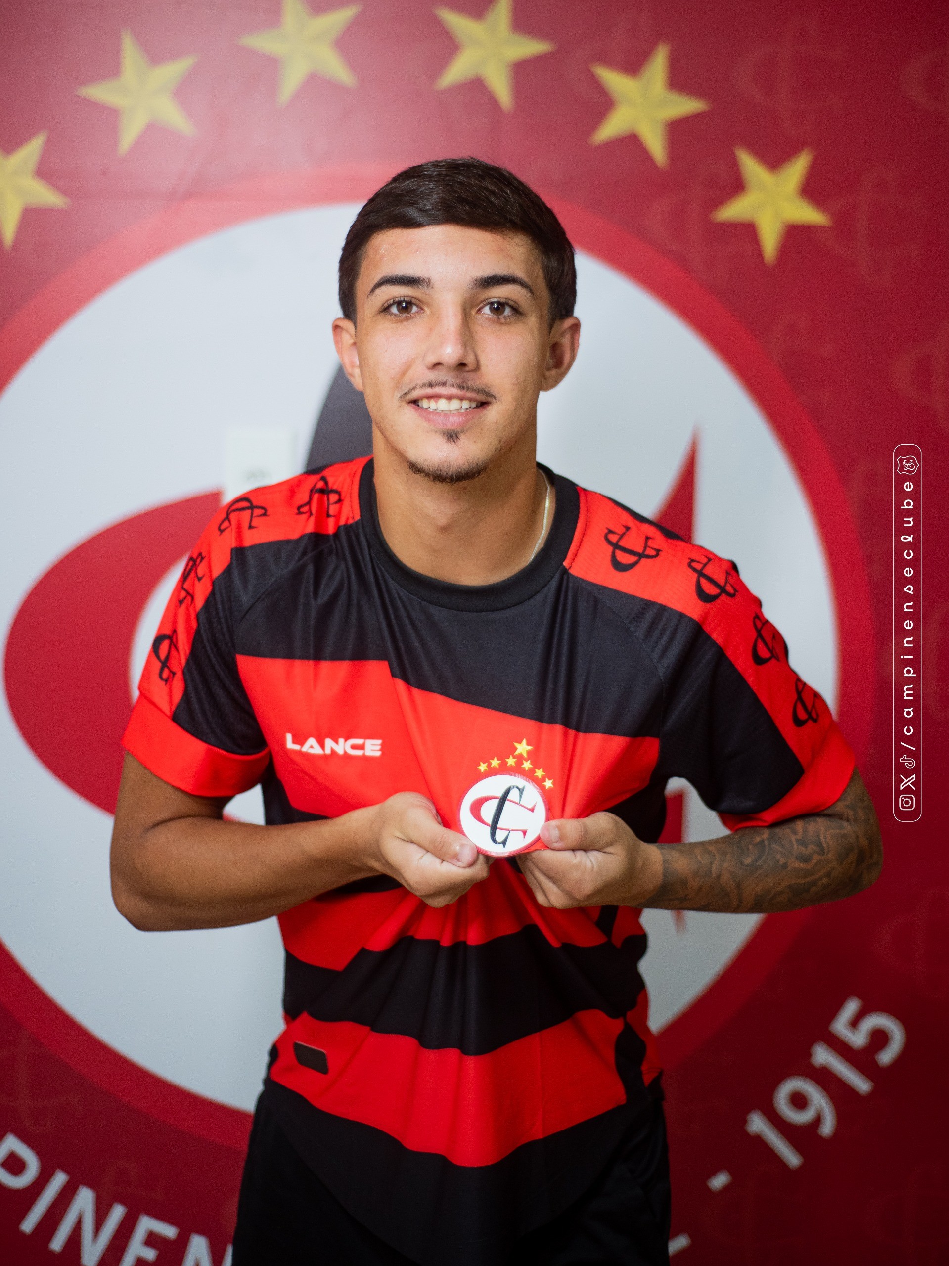 Campinense anuncia contratação de promessa do Guarani por empréstimo