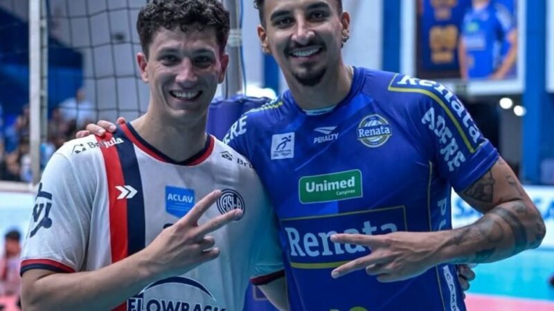 Sul-Americano de vôlei promove reencontro entre oposto do Campinas e amigo de infância