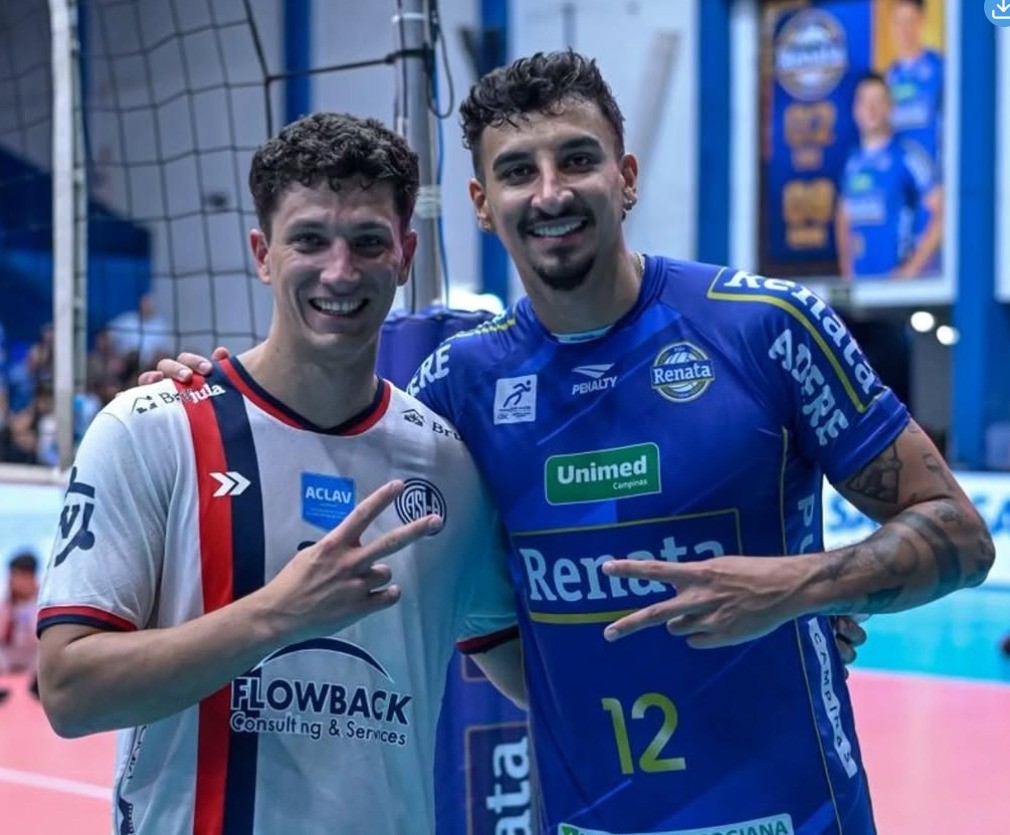 Sul-Americano de vôlei promove reencontro entre oposto do Campinas e amigo de infância