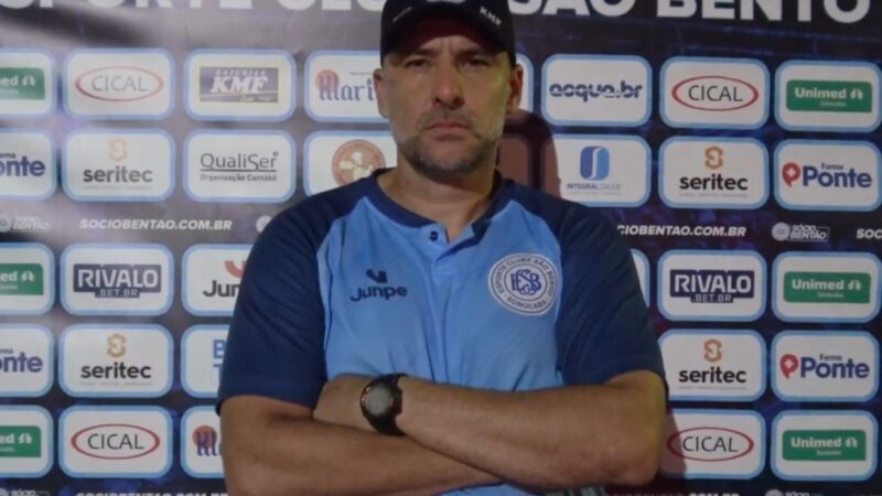 Após nova derrota, técnico do São Bento diz que acredita na reação: “Temos vida”