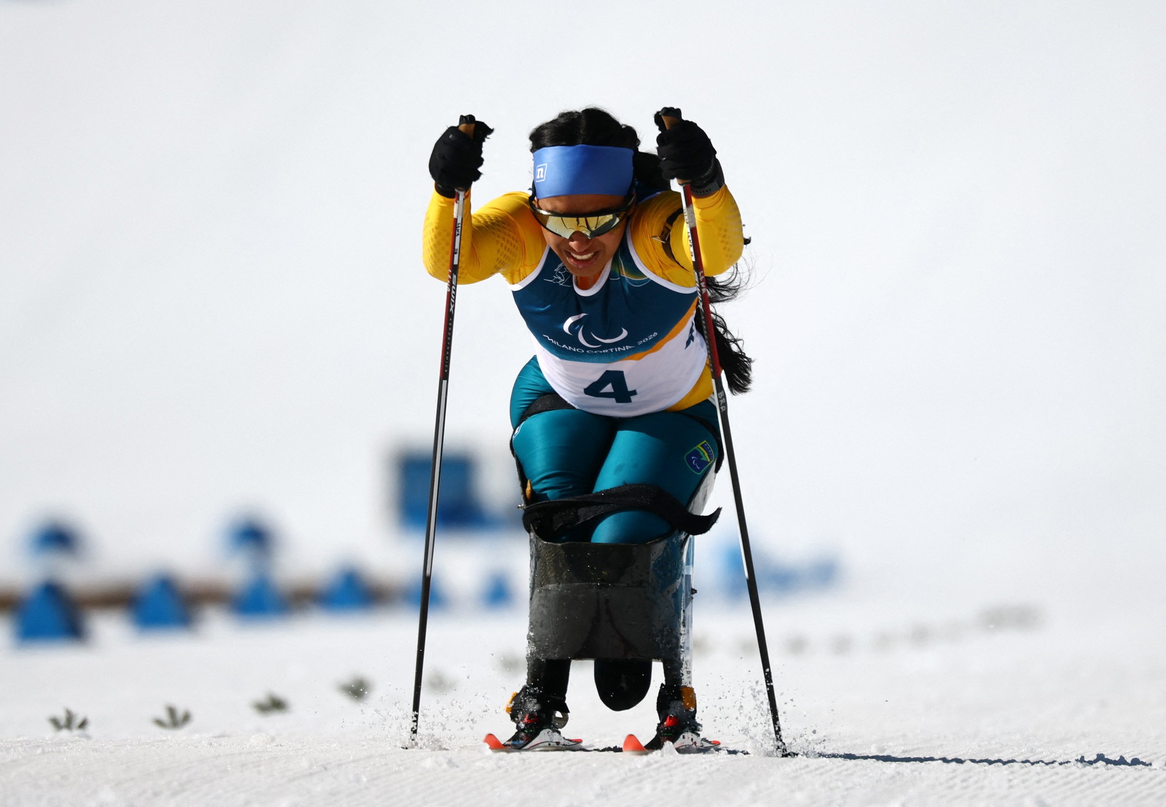 Brasileiros ficam fora do top 10 nas finais do biatlo nas Paralimpíadas de Inverno