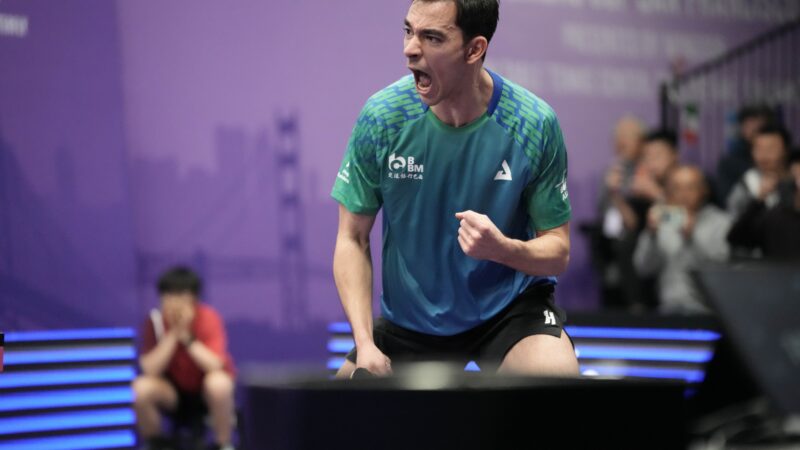 Hugo Calderano assume o terceiro lugar do ranking mundial