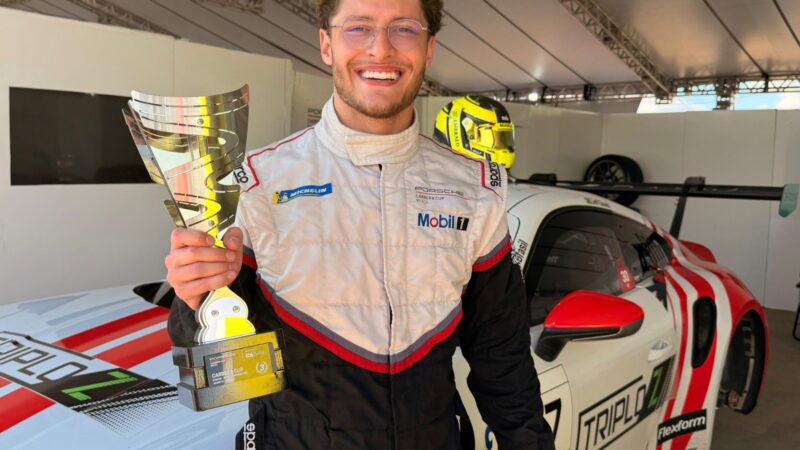Piloto catarinense conquista pódio na Porsche Cup em São Paulo
