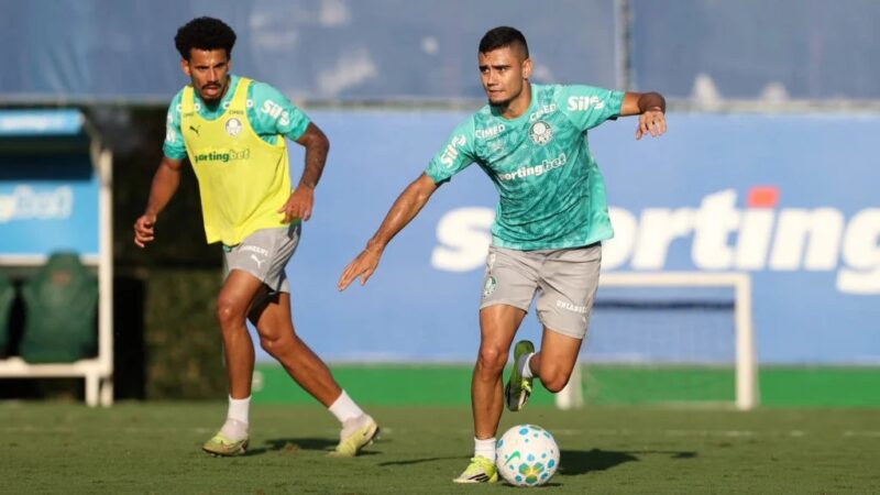 Palmeiras se reapresenta com oito desfalques, e Vitor Roque faz trabalho individual