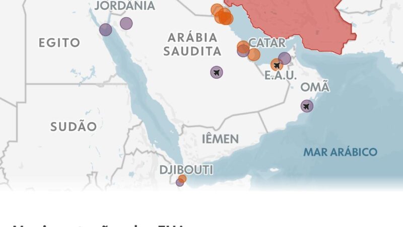 EUA ampliam presença militar no Oriente Médio em meio à indefinição sobre guerra contra o Irã; INFOGRÁFICO