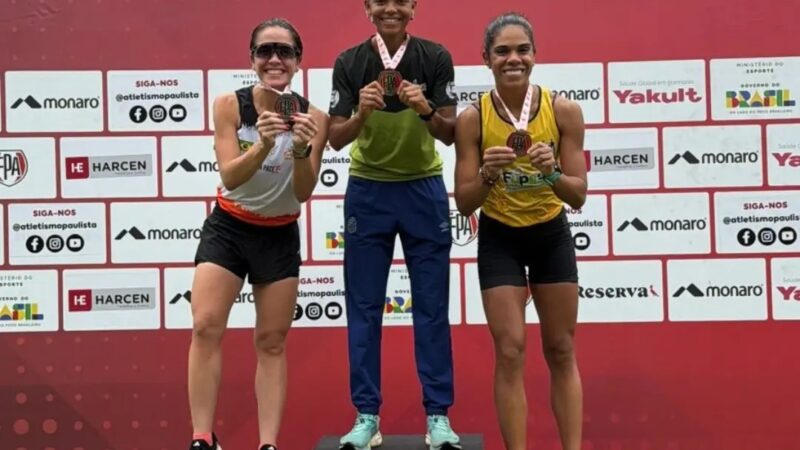 Santistas conquistam ouro e bronze no Circuito Paulista Open de Atletismo