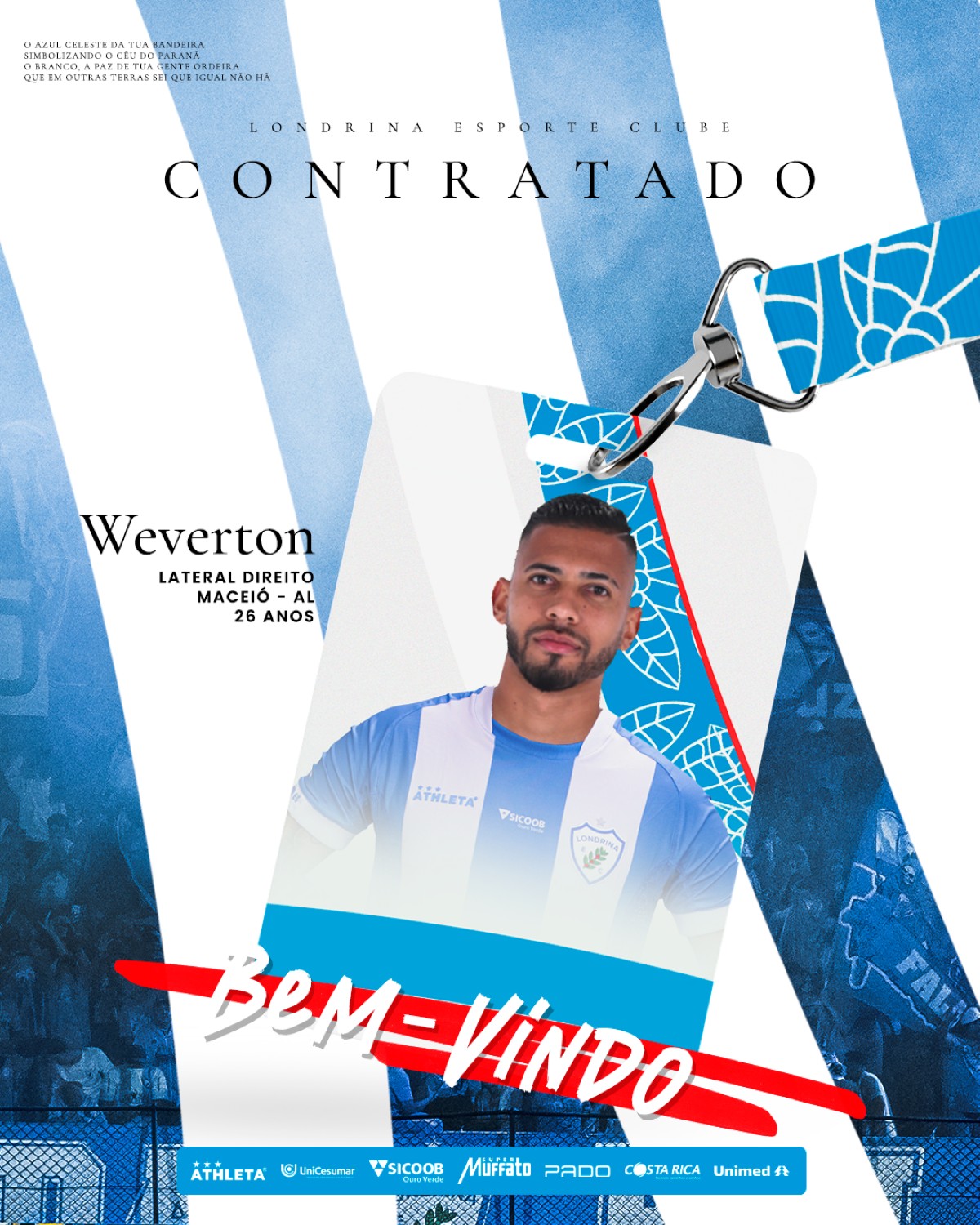 Londrina anuncia lateral Weverton, ex-Cruzeiro e Vasco