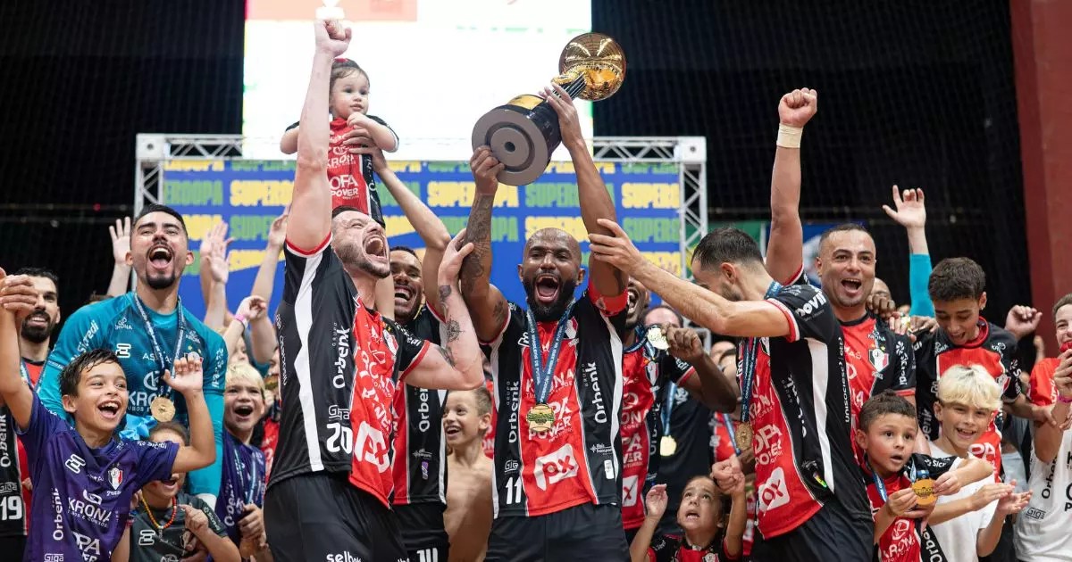 Santa Catarina domina os títulos do futsal brasileiro em 2025 e FCFS sobe no ranking
