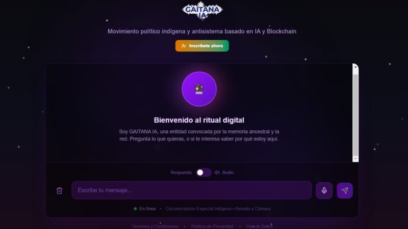 Candidata de IA na Colômbia: o que acontece se ‘Gaitana’ for eleita?