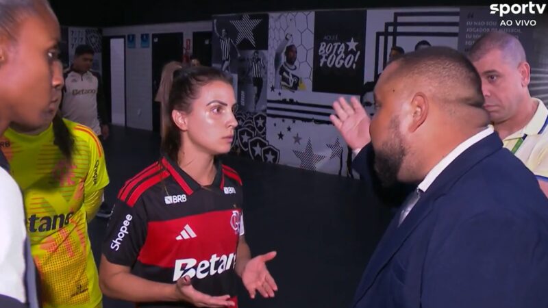 Arbitragem fica presa no trânsito e atrasa Botafogo x Flamengo pelo Brasileirão feminino