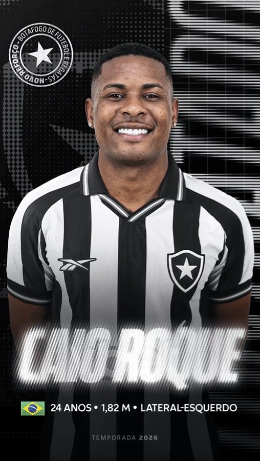 Botafogo anuncia a contratação do lateral Caio Roque, ex-Portuguesa