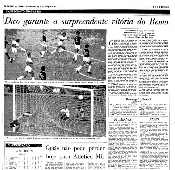 Carrasco e freguês, Zico relembra jogos entre Flamengo e Remo nos anos 70