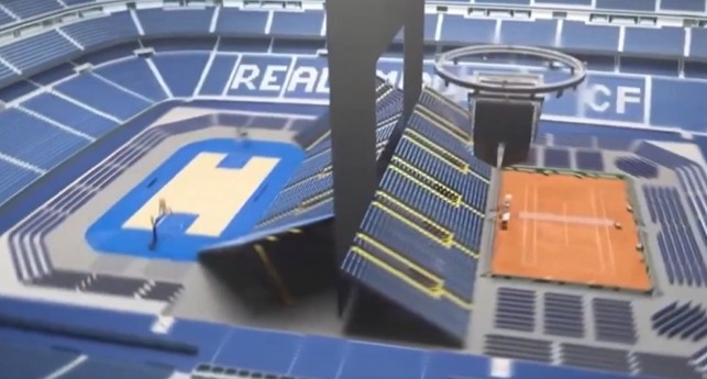 Santiago Bernabéu será transformado em quadra de tênis para o Madrid Open