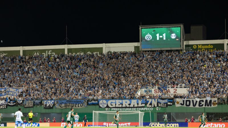 Surpresa zero no 1 a 1 em Chapecó