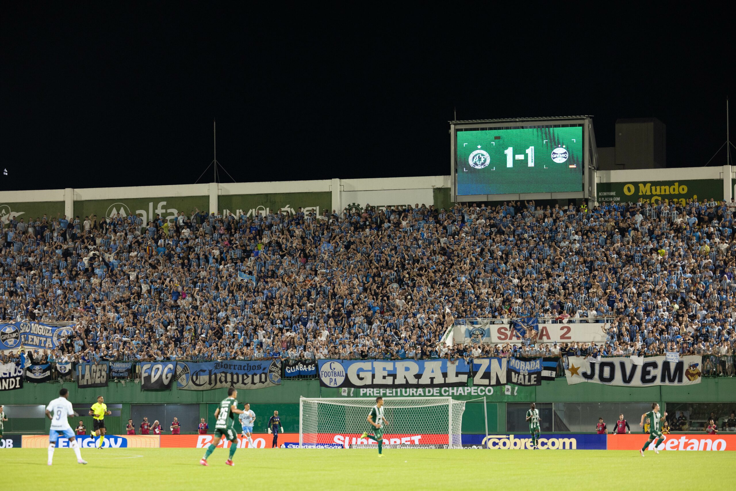 Surpresa zero no 1 a 1 em Chapecó