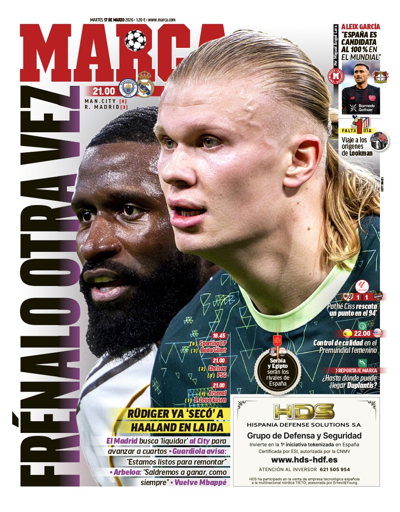 “Freie-o outra vez”: jornal espanhol esquenta City x Real incentivando Rüdiger a “secar” Haaland