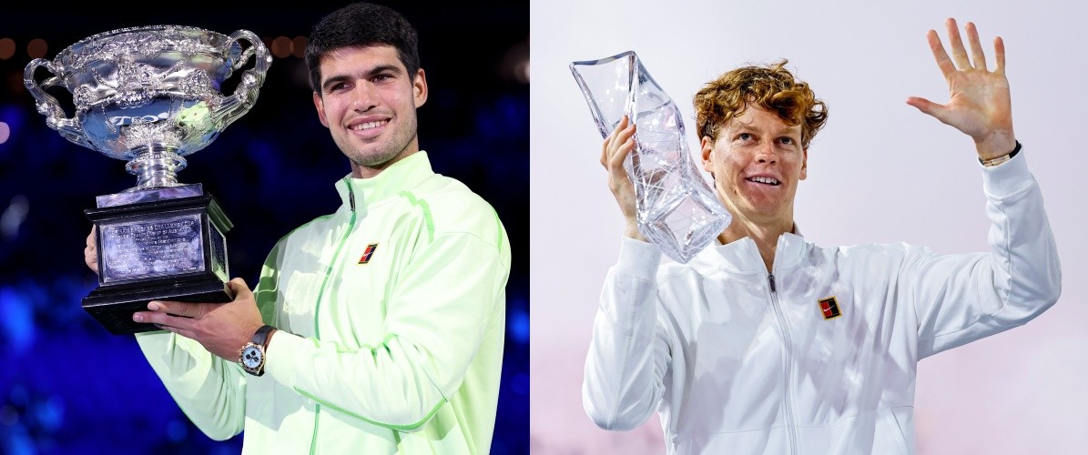 Alcaraz parabeniza Sinner por Sunshine Double, que diminui distância entre os dois no ranking