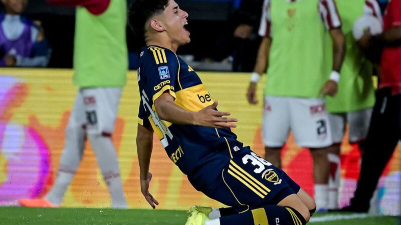 Joia do Boca Juniors de 18 anos faz seu primeiro gol nos profissionais; veja vídeo