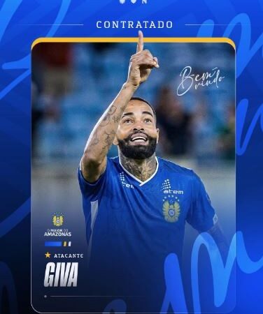 Nacional oficializa a contratação do atacante Giva, ex-Manauara