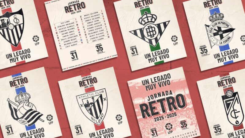 LaLiga terá “Dia Retrô” com camisas inspiradas em modelos históricos; entenda