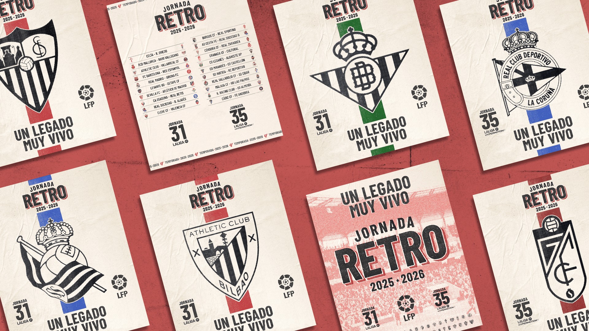 LaLiga terá “Dia Retrô” com camisas inspiradas em modelos históricos; entenda