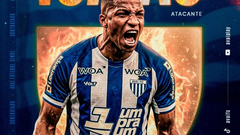 Avaí anuncia a contratação do atacante Isaías, ex-Madureira