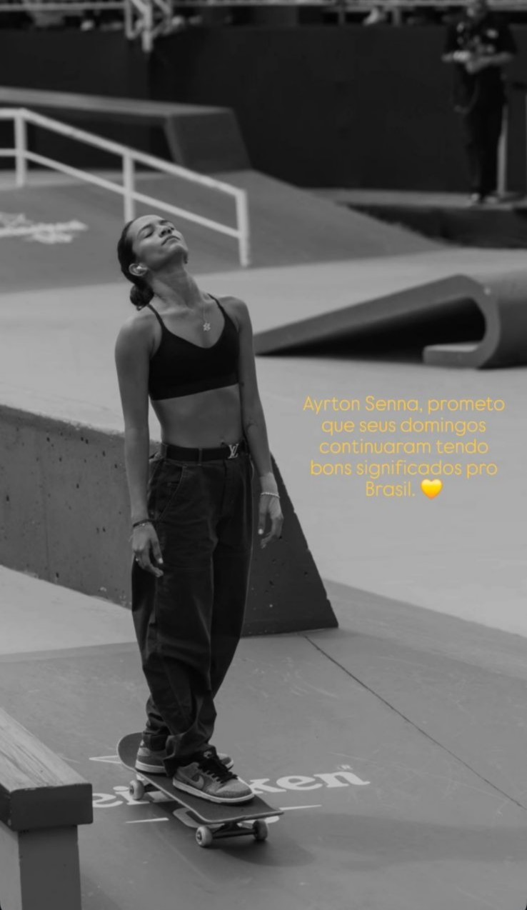 Às vésperas da final do Mundial, Rayssa Leal posta mensagem a Ayrton Senna; entenda