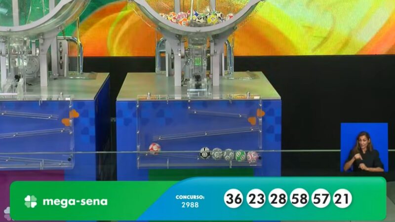 Mega-Sena, concurso 2.988: prêmio acumula e vai a R$ 17 milhões