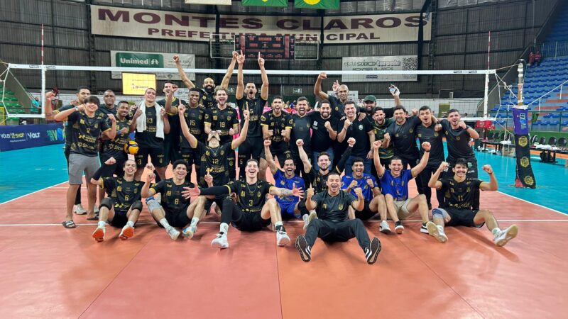 Montes Claros Vôlei vence o Mogi por 3 sets a 0 e garante vaga na semifinal da Superliga