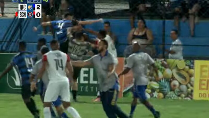 Não viu? Árbitro não expulsa ninguém após pancadaria no Campeonato Potiguar; veja súmula